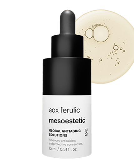 mesoestetic aox ferulic 15 ml – Hochwirksames Antioxidans-Serum mit neuer Formel, schützt vor Hautalterung und oxidativem Stress.