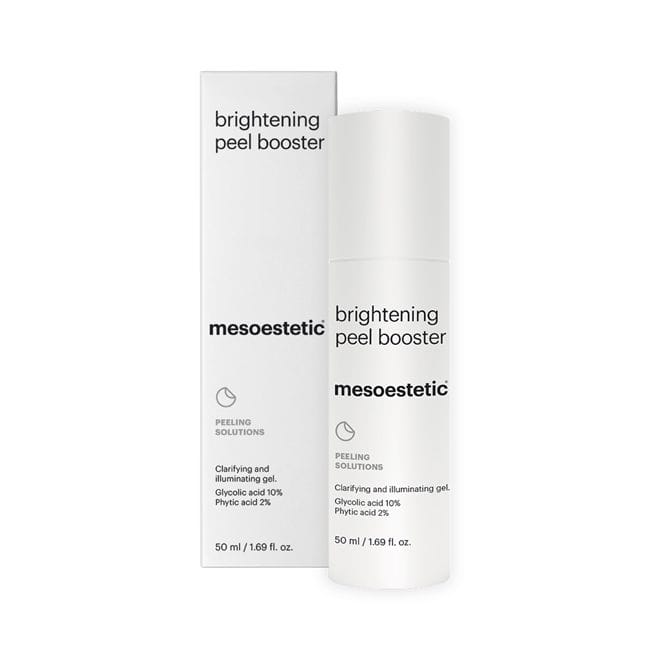 brightening-peel-booster brightening peel booster 50 ml – clarifying and illuminating gel mit glycolic acid und phytic acid.
